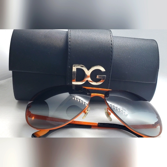 Dolce&Gabbana sunglasses - D&G-orange frame /black lenses -aviators 😎 - Picture 1 of 10
